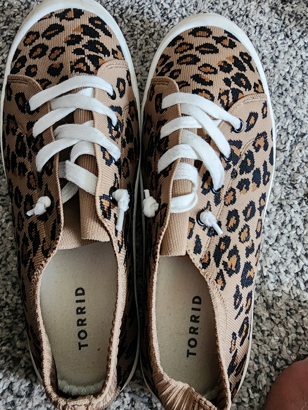 Torrid Leopard Print Knit Slip-On Sneakers